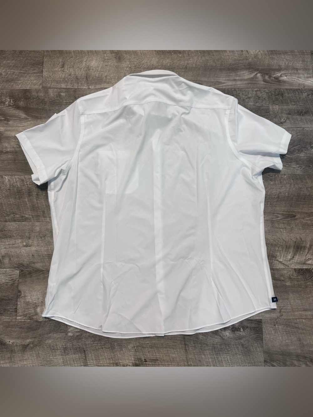 Mizzen+Main NWT Mens Trim Leeward Short Sleeve White Dress Shirt Sz. XXL - Picture 2 of 11